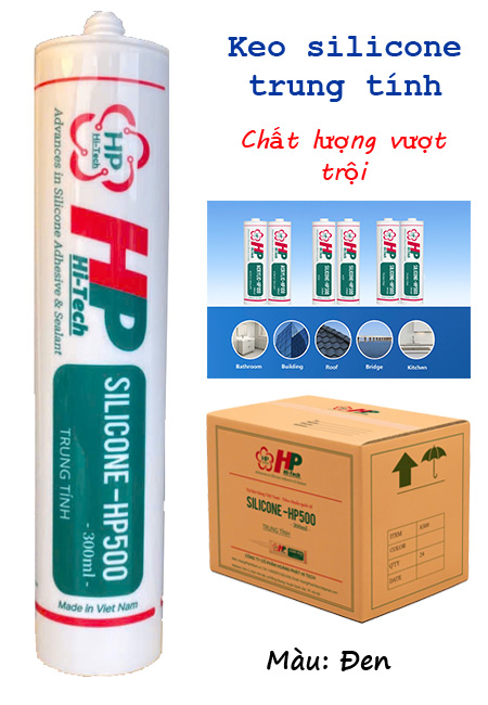 Keo silicone HP 500 - Màu đen