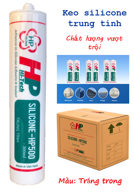 Keo silicone HP 500 - Màu trắng trong