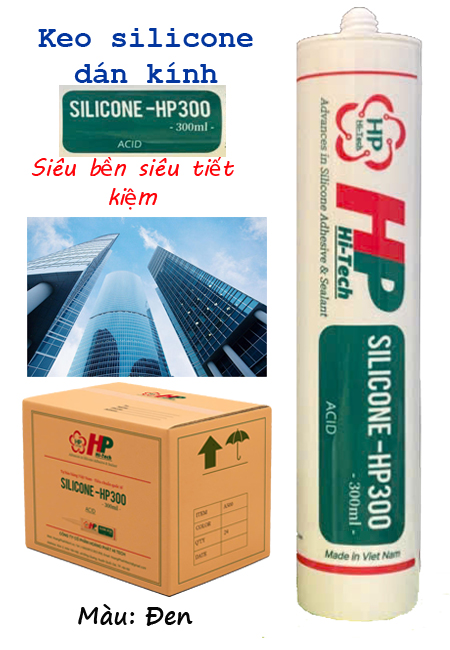 Keo silicone HP 300 - màu đen