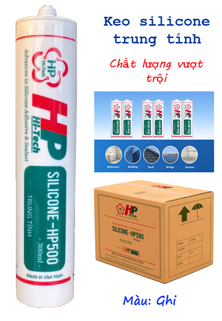 Keo silicone HP 500 - Màu ghi
